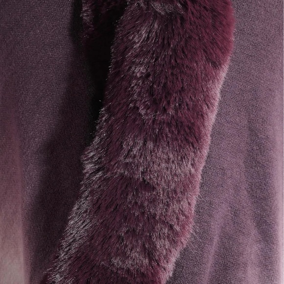 ZLYC Women Winter Faux Fur Shawl Stole Warm Wrap Cape - Picture 6 of 6